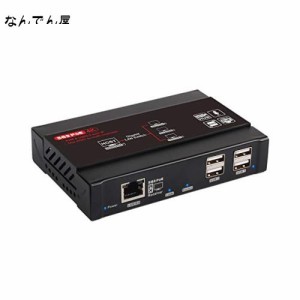 TreasLin HDMI エクステンダー 延長機器 HDMI to RJ45 LAN 変換アダプター HDCP 4K 1080P 対応 ディスプレイ CAT5E CAT6 LANケーブル KVM