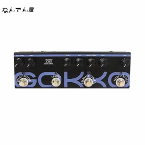 GOKKO AUDIO アコースティックギター用 マルチエフェクター ペダル ディレイ、リバーブ、コーラス、フィードバックコントロール機能、Tre