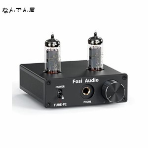 Fosi Audio P2 ヘッドフォン アンプ 小型 真空管 ヘッドホンアンプ ミニ HiFi ステレオ オーディオ 低グランドノイズ出力保護 6.35mmポー