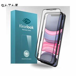 Klearlook Phone11/XR用フィルム 6.1インチ強化ガラス 「ゲーム好き人系列 全面保護」アンチグレア「滑らかな指感触・装着簡易枠付き」フ