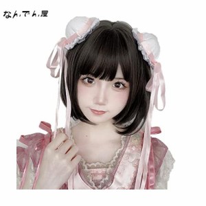 P＆Z ウィッグ ボブ ショート フルウィッグ かつら 女性 レディース 前髪ぱっつん 女性用 小顔 可愛い 人気 甘い 軽い 耐熱 高温 つけ毛 