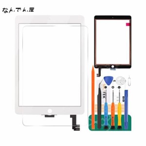 SRJTEK iPad Air 2 第2世代 9.7 A1566 A1567 タッチスクリーン交換キット タッチデジタイザー ガラス組み立て修理部品 (液晶ディスプレイ