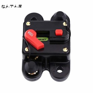 Qiilu サーキットブレーカー 遮断器 80A 100A 150A 200A 300A DC 12V - 24V モーターオーカー/マリンボート/バイク ヒュー アンプ ウーフ