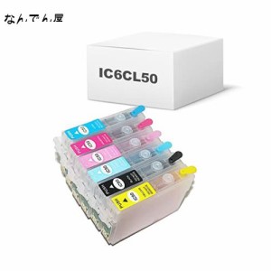 エプソン 6色 IC6CL50 互換詰め替えカートリッジ インク付き 自動リセットチップ 付き EPSON EP-802A EP-803A EP-803AW EP-804A EP-804AW