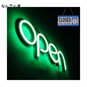 OPEN看板 LED OPEN SIGN オープン クローズ OPEN＆CLOSED時間付き 点滅設定可 カフェ 喫茶店 レストラン バー 居酒屋 インテリアショップ