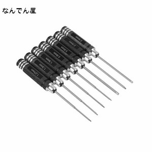 POHZE 六角レンチドライバー 窒化チタン 精密ドライバーセット ドローン用 7pcs セット（0.9mm 1.27mm 1.3mm 1.5mm 2.0mm 2.5mm 3.0mm）