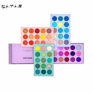 Beauty Glazed 美しさは60色のメイクアップアイシャドウパレット4で1色ボードプレスキラキラアイシャドウ4層5月回転マット真珠光沢の高い