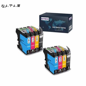 Brother用 ブラザー LC211-4PK LC-211 インクカートリッジ 8本セット(4色セット*2) LC211 【互 換/3年保証/大容量/残量表示/個包装】