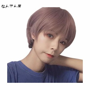 IOZO メンズ ウィッグ ショート フルウィッグ ミディアム 黒 かつら エクステ mens’wig 男装 学生 面接 仕事 紳士 変装 コスプレ mens03