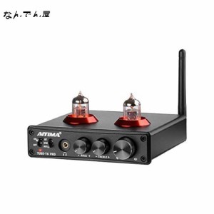 AIYIMA TUBE-T6Pro JAN5725+QCC3008+CM6642真空管プリアンプ Bluetooth5.0プリアンプ高音と低音の調整付き, USB、DACデコード、ヘッドフ