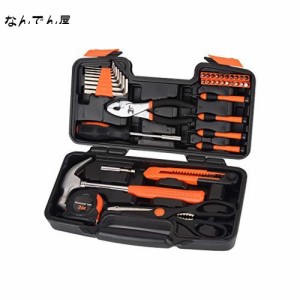 工具セット 女性 工具 ホームツールセット 家庭用 工具箱 作業道具セット 日常ツールキット 家庭修理 DIY用 精密ドライバー はさみ ナイ