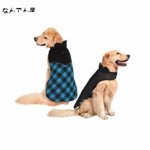 犬服 ペット 秋冬綿服 小型犬 中型犬 大型犬 向け リバーシブル ダウン風 ベスト ジッパー穴付き 袖なし マジックテープ着脱簡単 コート 