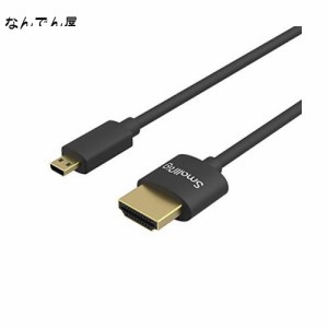 SmallRig ハイスピードHDMI ケーブル 極細 プロビデオ用 Micro HDMI to Full HDMIケーブル (35cm)-3042