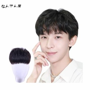 feibin hair ウィッグ メンズ ヘアピース 男性用 部分ウィッグ かつら ポイントウィッグ 人毛100％ 白髪隠れ 増毛 医療用 ショート トッ