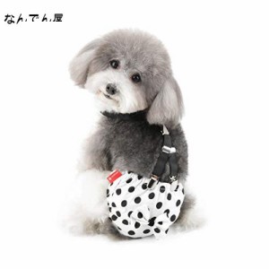 Ranphy 犬用 おむつ サスペンダー付き 子犬 猫 サニタリーパンツ 水玉 可愛い 雌犬/小型犬/超小型犬/老犬用 犬の発情期/介護用 おむつカ