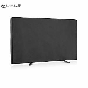 kwmobile テレビ カバー 屋外用 対応: 49-50” TV - TV カバー 液晶テレビカバー - 黒色