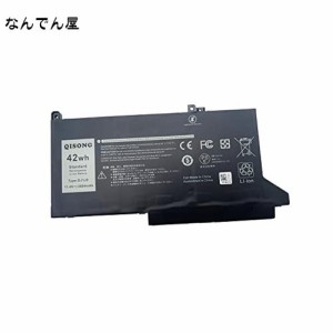 QISONG ノートパソコン 交換バッテリー DJ1J0 適用される Dell Latitude 7280 7290 7380 7390 E7480 E7490 PGFX4 ONFOH DJ1JO対応 高性能