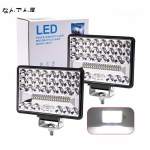 X-STYLE 144W LEDワークライト 作業灯 白 5インチ 48LED 車外灯 デッキライト 農業機械 DC 12V 24V 防水 防塵 耐震 長寿命 トラック/建築