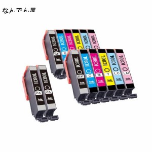 エプソン 80l インク Epson用 エプソン IC6CL80L インクカートリッジ 14本セット(6色2セット+黒2本) とうもろこし インク 対応機種：EP-7