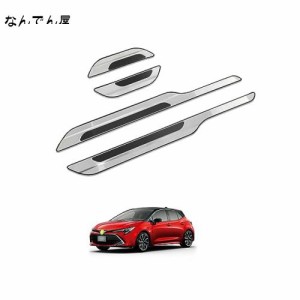 HUAHAO 新型 トヨタ カローラスポーツ 専用 スカッフプレート サイドステップガード サイドステップ トヨタ アクセサリー カローラ スポ