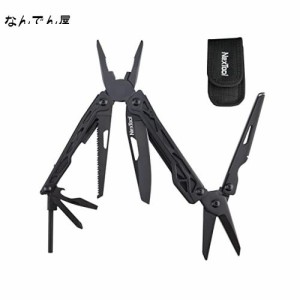 NexTool BlACK K2 マルチツール11 in 1多機能ペンチ 折畳みペン チ ラジオペンチ、標準ペンチ 、ワイヤーループペンチ、多機能ナイフ、安