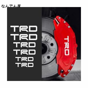 TRD ブレーキキャリパーステッカー TRDに適用 ホワイト