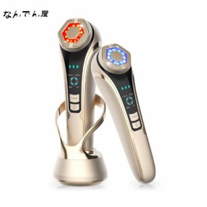 美顔器【最新エステ技術】RF美顔器 1台6役 ラジオ波 イオン導入 イオン導出 EMS 光エステ 超音波振動 多機能美容器 3段階レベル 浸透率ア