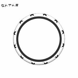 でぃずにー 大きな黒い耳のマウス アニメキャラクター グッズ 人気 車用 ハンドルカバー 軽自動車 軽 普通車 ステアリングカバー おしゃ