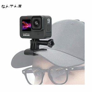 SUREWO 野球帽 クリップ マウント 野球帽 クランプ クイック リリース マウント GoPro Hero 12 11 10 9 8 7 6 5 ブラック、DJI Osmo Acti