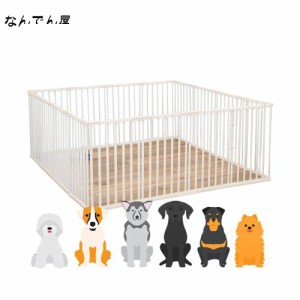 ペットサークル 犬サークル ケージ フェンス ペット柵 173x173x70cm 猫用 犬用 ドア付き 扉付き 折りたたみ ペット メッシュ ケージ ゲー