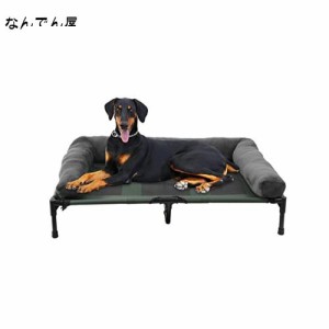 犬ベッド 犬用コット 通年 アウトドア 2way キャンプ 高架 脚付き ペットベッド 中型犬 大型犬 多頭小型犬 洗える ペットソファ スクエア