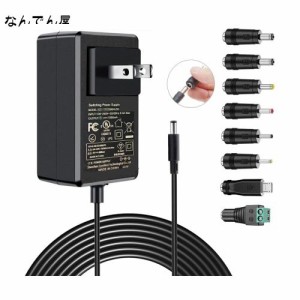 GuanTing【PSE認定品】汎用ACアダプター 24V 1A 電源アダプター 24W 充電器 DC24V 1000mA 500mA 100mA 電源アダプター AC100V→DC24V 変