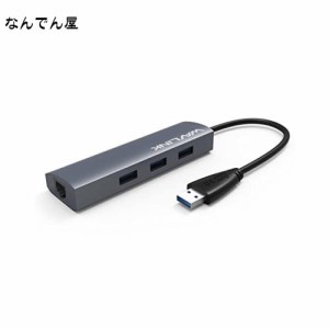 WAVLINK USBハブ/USB3.0*4ポート/ギガビットイーサネットポート/高速データ転送 アルミニウム コンパクト MacBook/MacBook Pro/Surface G