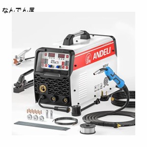 ANDELI 半自動溶接機 180A ガス？ノンガスMIG/アーク溶接/lift TIG 100V/200V兼用半自動溶接機 MIG溶接 アルミ溶接可能 半自動 MIG-270DL