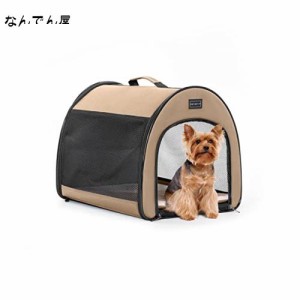 Petsfit 犬 クレート 中型犬 小型犬 猫 ソフトクレート ソフトケージ 折りたたみ 持ち手付き 軽量 ペットキャリー ペットケージ 屋内 屋