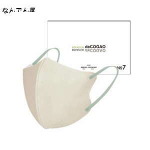 [爽快適] deCOGAO No.8 マスク 卵型 ベース 18枚 不織布マスク 3D立体 3層 立体マスク チークマスク バイカラー 使い捨てマスク 耳が痛く