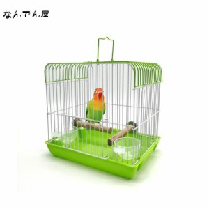 IYOIYA 鳥 キャリー ケージ S 鳥かご 文鳥 小型 インコ 通院 移動 セキセイ 手乗り 散歩 おでかけ 持ち運び キャリーケージ 止まり木 餌