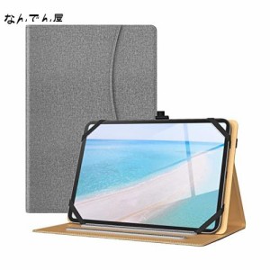 7〜8インチ タブレットケース TiMOVO タブレット 汎用ケース 保護カバー 角度調整可能 カードポケット ペンホルダー付き 四隅固定 PUレザ