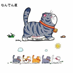 MDLUFY カーステッカー ペットの猫猫 イラスト 防水仕様 面白ステッカー 車やバイク キズ隠し 凹み隠しに かわいい 装飾 シール 取り付け