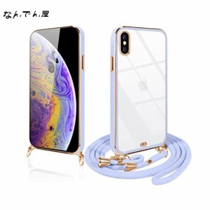 iPhone XS ケース クリア ショルダー iphoneX/XS カバー スマホケース 透明 TPU ストラップ付き 肩掛け 首掛け 紐付き 斜めがけ 可愛い 