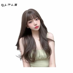 ISHR ウィッグ ロング 巻き髪 カール ウェーブ かつら フルウィッグ レディース ぱっつん ロングヘアー コスプレ 小顔 自然 耐熱 原宿系 