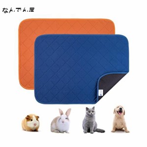 ペットシーツ 洗えるおしっこマット2枚セット 45x60cm 犬 猫 モルモット うさぎ 小動物用ペットマット高分子吸収素材 吸水性 速乾性 床に