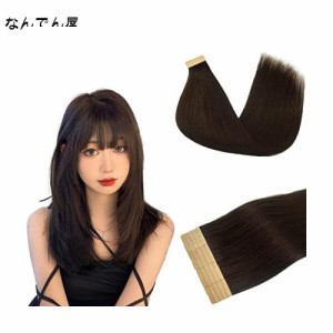 Tress Trove シールエクステ 人毛エクステ つけ毛 ヘアカラー エクステ20枚セット シールエクステ エクステランキング エクステ (60CM, 