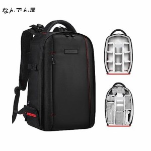 [K＆F Concept] カメラバッグ カメラリュック カメラバックパック リュックサック 18L 大容量 おしゃれ 軽量 一眼レフ/14インチpc/三脚収