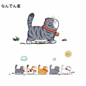 カーステッカー ペットの猫猫 イラスト 防水仕様 車用デカールウィンドウステッカー 面白ステッカー キズ隠し 凹み隠しに 車のバンパー 