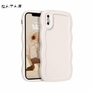 GUAGUA iPhone XS ケース iPhone X ケース 可愛い 韓国 おしゃれ アイフォンX/XS カバー tpu ウェーブ デザイン 人気 ソフト バンパー 耐