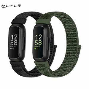 [Bcuckood] 時計バンド Fitbit Inspire 3/Inspire 2/Inspire HR/Inspire/Fitbit Ace 3/Ace 2 ナイロン スポーツループ 通気性 調節可能な