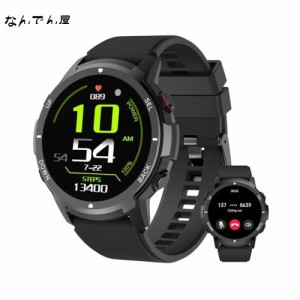 スマートウォッチ 丸型 メンズ 1.39 インチ大画面 スポーツウォッチ Bluetooth通話 100種類以上運動モード smart watch IP68防水 音声ア