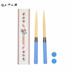 XUANDONG 適用太鼓の達人 マイバチ 太鼓バチ 交換用グリップ 光沢 テーパー加工 硬材 木製バット 先尖型 コンボ 使いやすい 380ミリ-25ミ