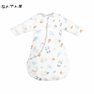 [MOMSMENU] スリーパー 冬 綿100% 柔らかく 赤ちゃん用スリーパー 2.5Tog 厚め あったかい 袖あり 袖取り外し 可能 2歳から4歳 グレー